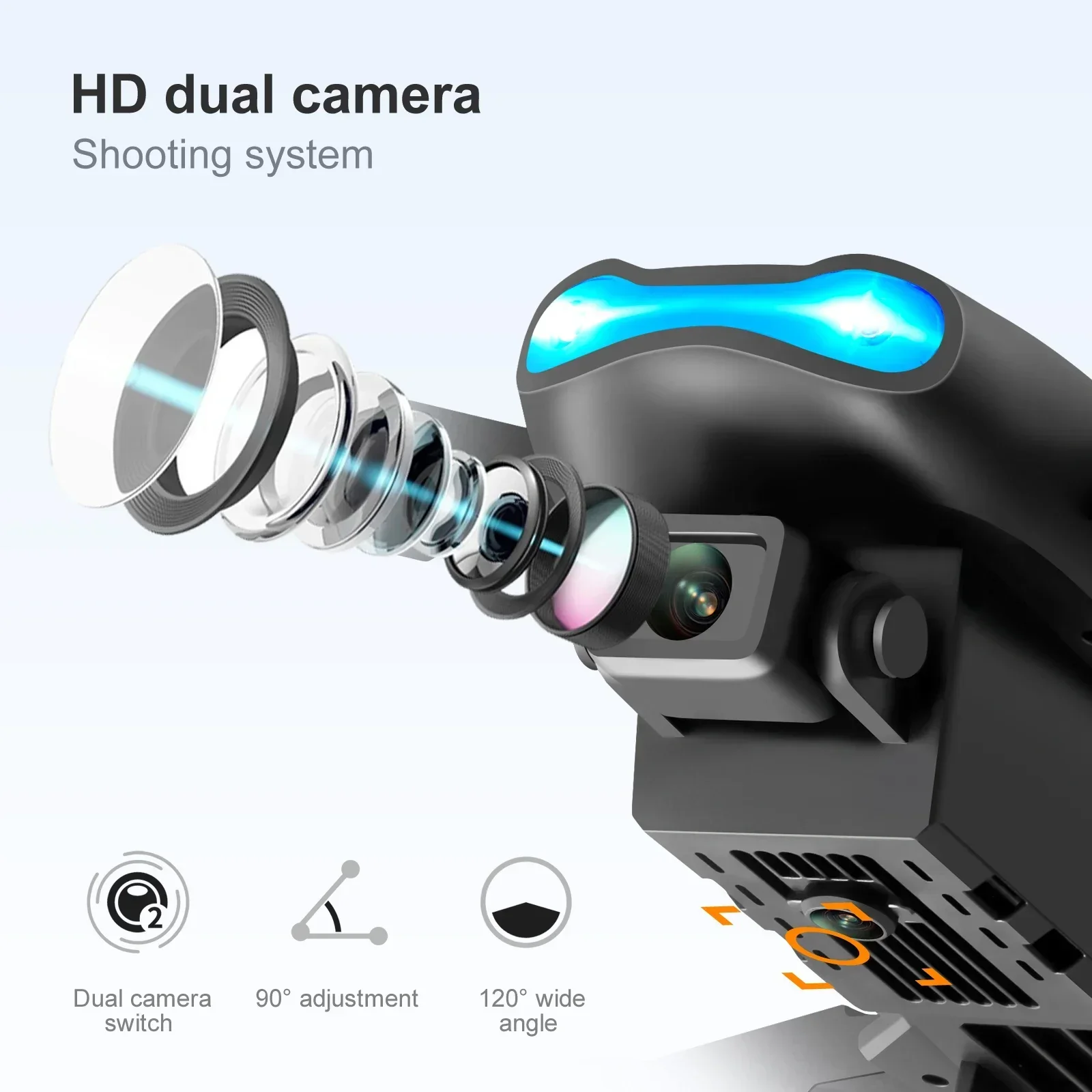 Fpv Brushless Rc Drone 4K - Drone pliable E99 K3 Pro 4K,
