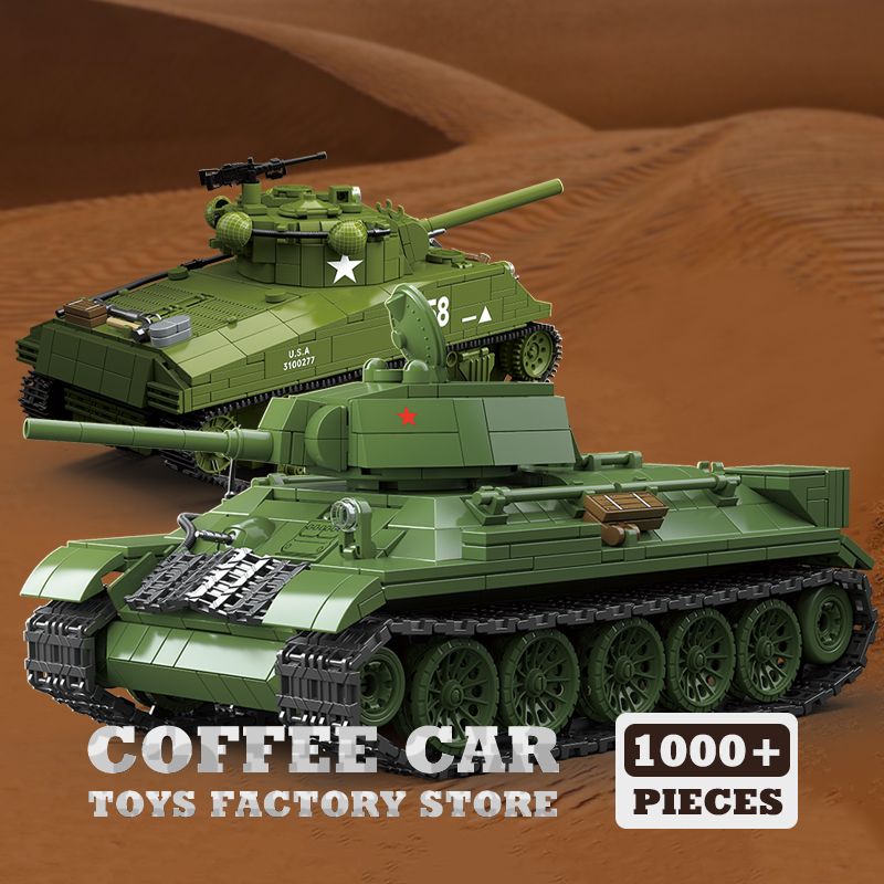 Lego Compatible Military Tank - Blocs de construction de char moyen