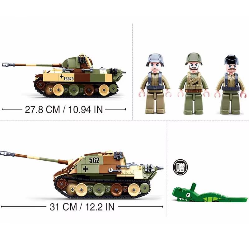 725 pièces de blocs de constru - Lego Compatible Military Tank avis et prix