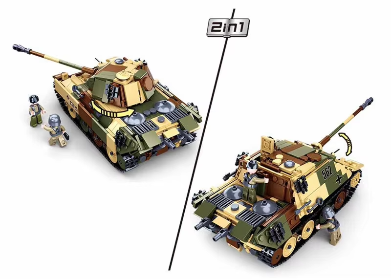 725 pièces de blocs de constru - Lego Compatible Military Tank avis et prix