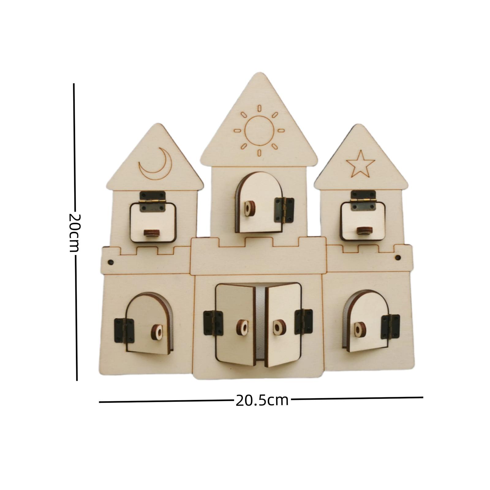 Tableau d'activités en bois DI - Montessori Wooden Busy Board Toddler avis et prix