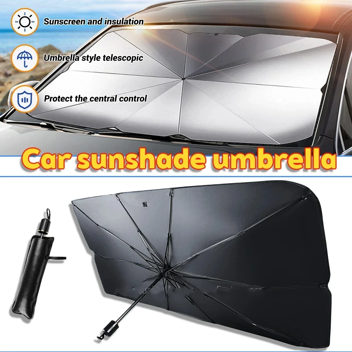 Parasol de voiture pliable pou - Building Blocks avis et prix