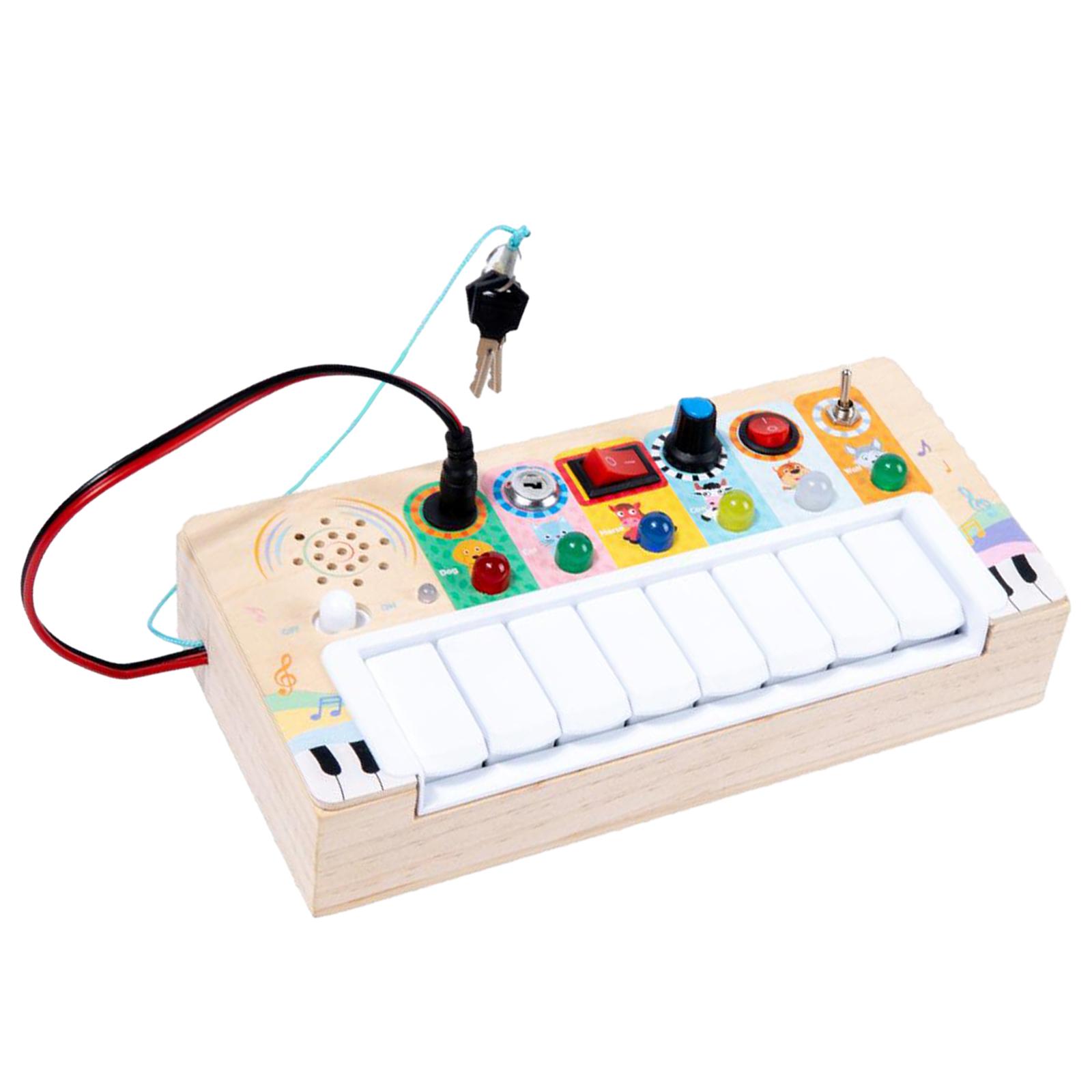 Tableau d'activités en bois po - Montessori Wooden Busy Board Toddler avis et prix